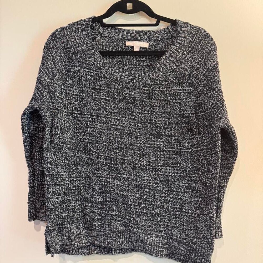 Banana Republic Women's Black and White Jumper Sweater Size M
